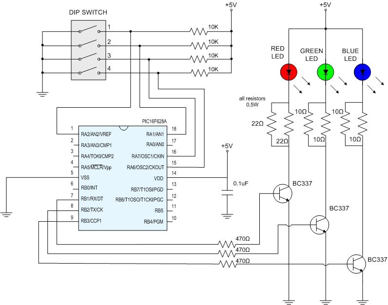 High Power RGB LED Lamp