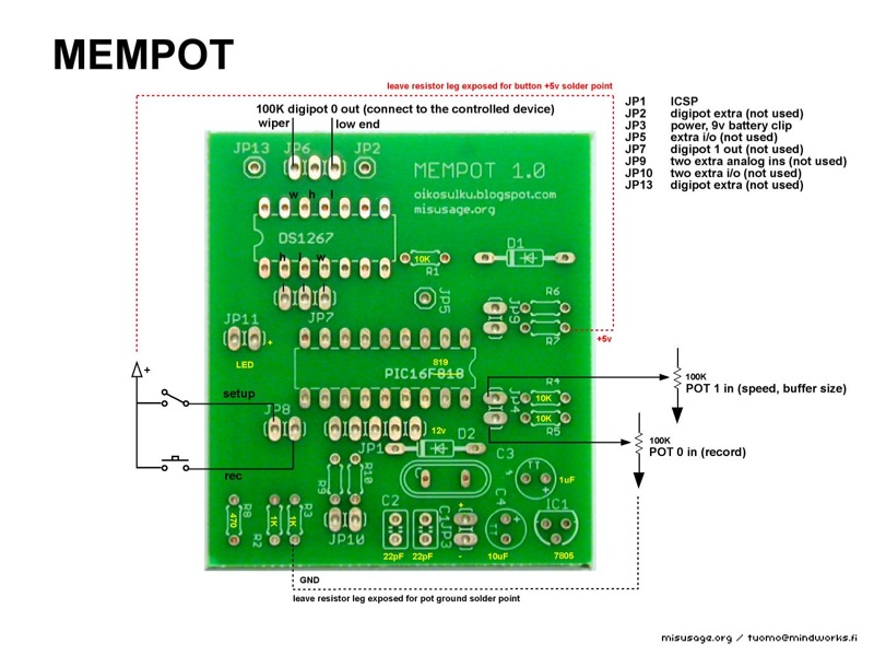 Digital Potentiometer with Memory