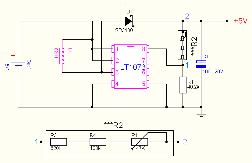 1.5V to 5V/12V DC/DC Converter with LT1073