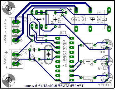 Temperature Control using a DS1621 Sensor and a ATtiny 2313 Micrcontroller