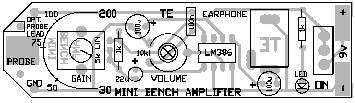 LM386 Audio Probe Amplifier