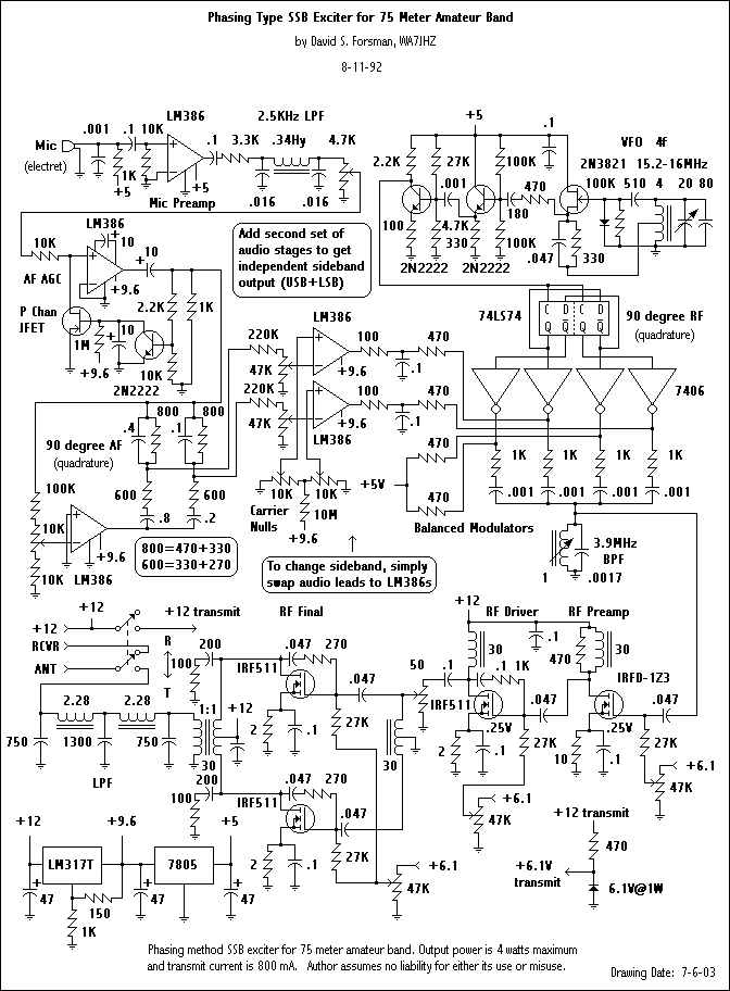 75 Meter SSB Transceiver