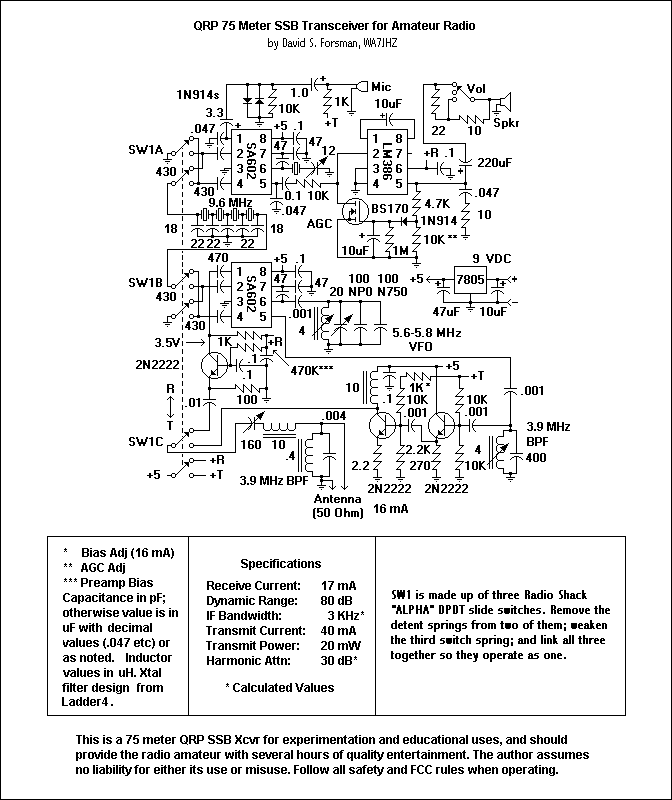 75 Meter SSB Transceiver