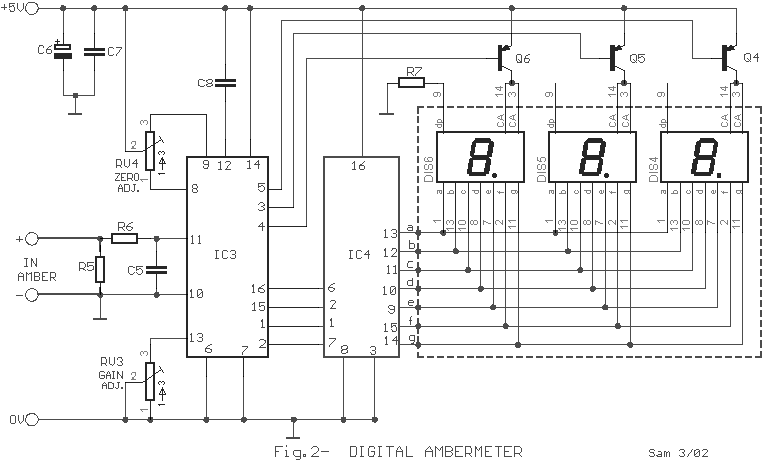 3-digit Volt / Amper Meter