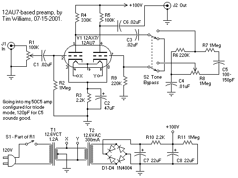 12AU7 Tube Preamplifier