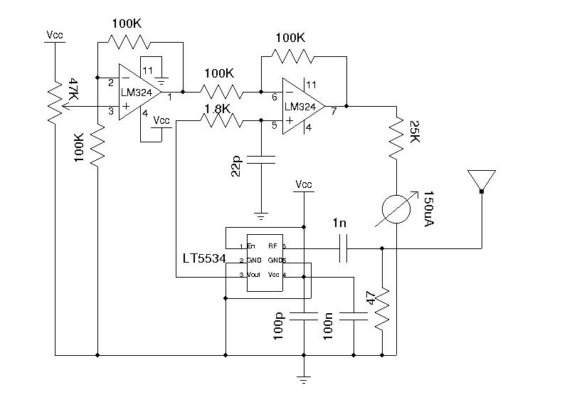 Wideband RF Field Strength Meter