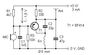 Micro Transmitter Bug