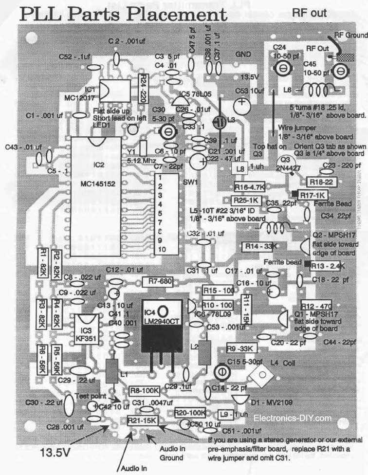 1W PLL Transmitter with MC145152