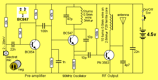 Pen FM Transmitter Bug