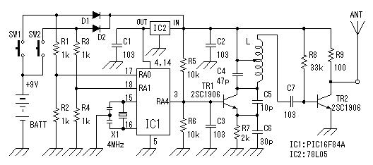 2-CH RF Remote Control