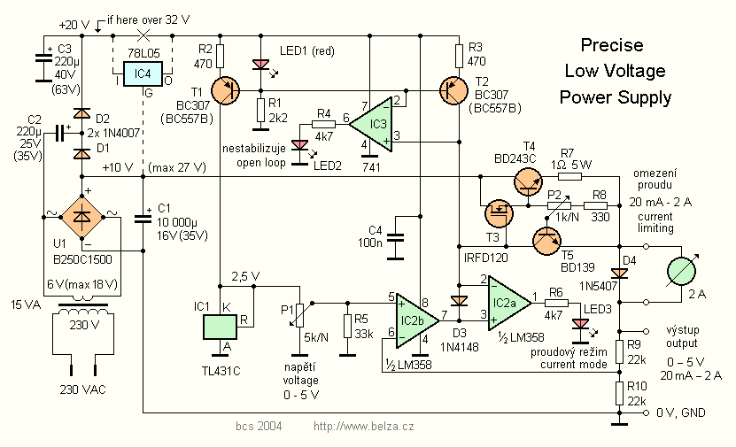 Precise Low Voltage Power Supply