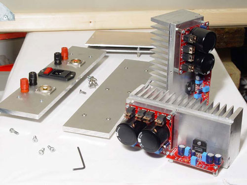 LM3886 Power Amp with DIY Chassis