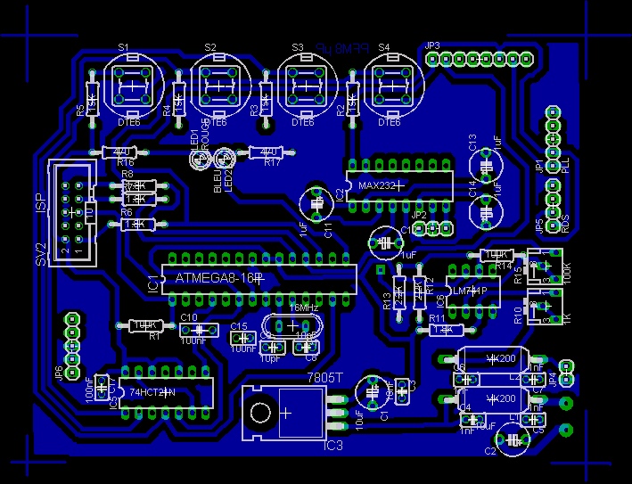 AVR ATMega8 board for PLL MC145170