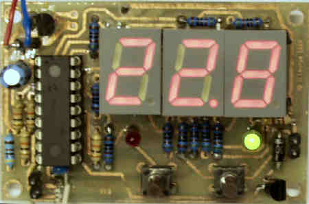Digital Thermostat with LED Temperature Display