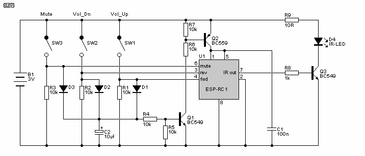 Infrared Remote Volume Control