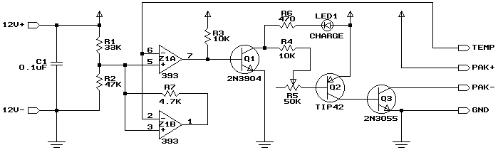 NiCd Charger with Thermal Peak Detection