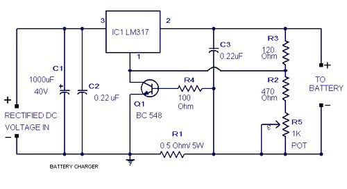 Lead Acid Battery Charger Circuit