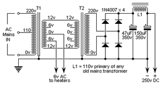 DC13.8V to DC250V Inverter Circuit