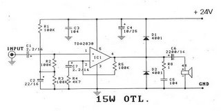 TDA2030 Amp OTL 15W