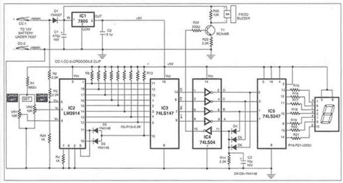 Charge Monitor for 12V Lead Acid Battery