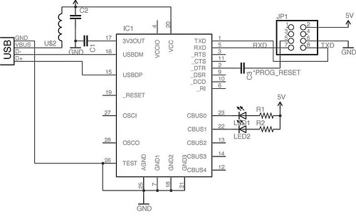 FT232RL Arduino Programming Board