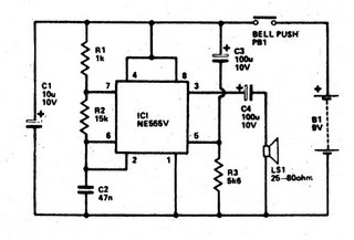Doorbell with 555 IC