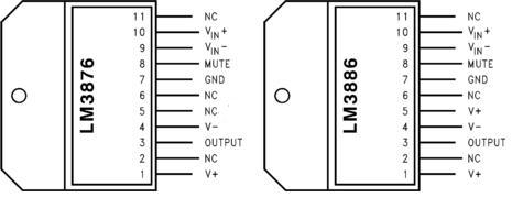 56W LM3886 / LM3876 Gainclone