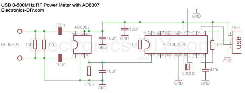 RF Power Meter AD8307