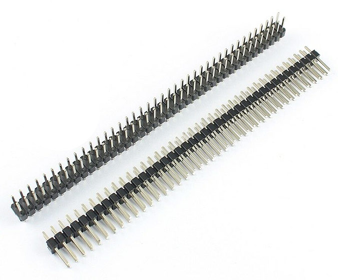 2x40 PIN Break Away Double Row Male Header Connector Straight 2x40 PIN Break Away Double Row Male Header Connector Straight