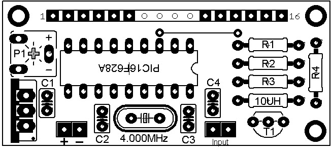 60MHz Frekans Metre / Counter PCB Layout