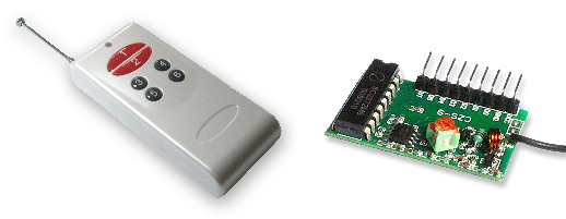 6-Channel 433MHz Wireless RF Remote Control - 500m (Transmitter + Receiver)