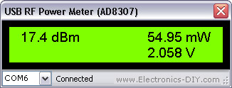 Accurate USB 0-500MHz RF Power Meter Kit