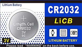 LiCB CR2032 3V Lithium Battery