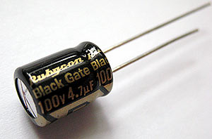 10uF / 50V Rubycon Black Gate Capacitor - High-End  Audio Capacitor