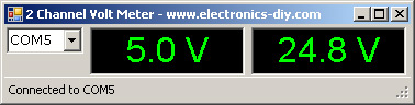 2-Channel USB Volt Meter