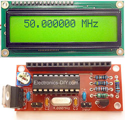 50MHz 60MHz Frequency Meter / Counter with 16F628 & LCD