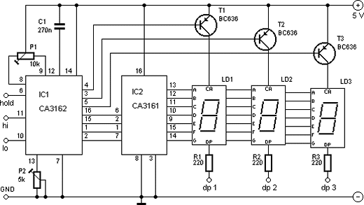 3-Digit DVM Voltmeter