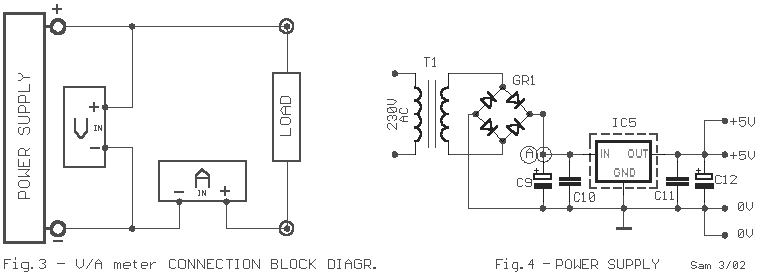 3-digit Volt / Amper Meter