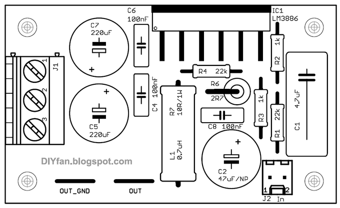 50W Power Amplifier with LM3886