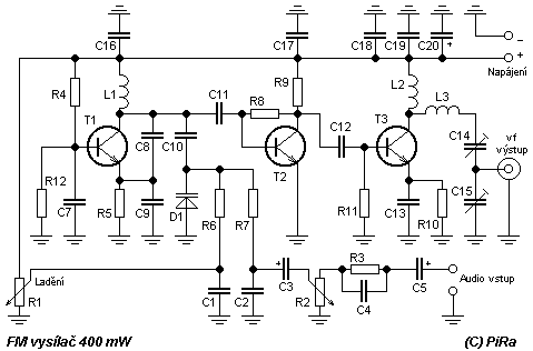 400mW VCO FM transmitter