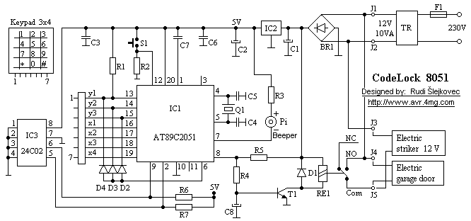 Code Lock with ATMEL AVR 