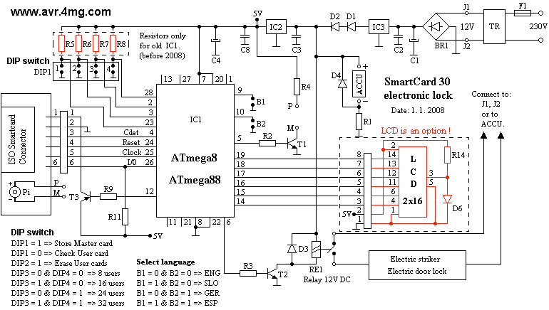 Code Lock with ATMEL AVR 