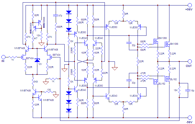 100W HiFi MOSFET Amp