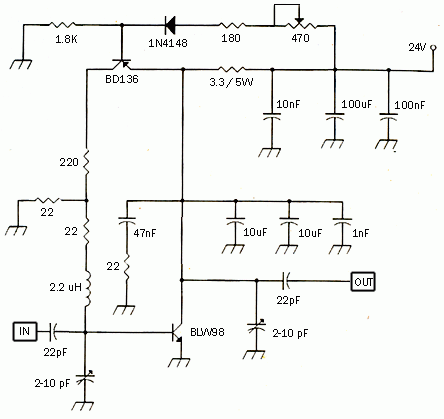 5 Watt UHF TV Amplifier