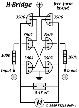 6-Transistor H-bridge