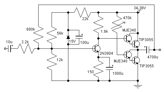 10-14W Class A amplifier