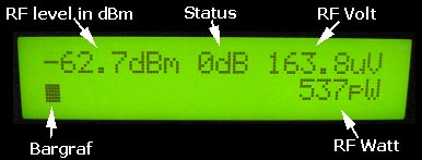 0-500MHz PIC16F876 RF Power Meter