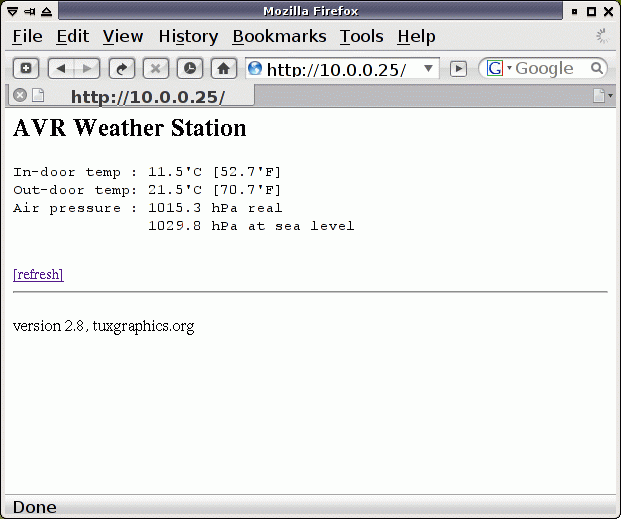 Ethernet Weather Station