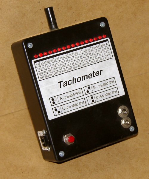 LED Bargraph Optical Tachometer