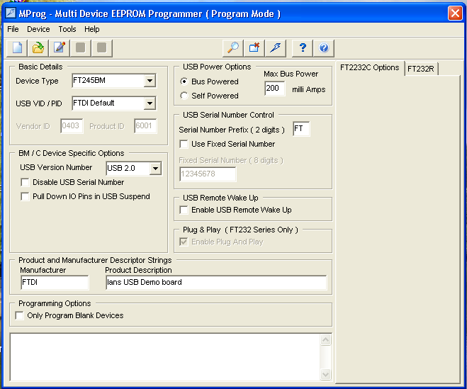PIC USB Interface with FT245